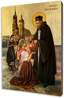 Ikony i obrazy sakralne - Ikona Świętego Jana Kantego na Desce Lipowej - miniaturka - grafika 1