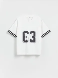 Reserved - T-shirt z nadrukiem - biały - Koszulki dla chłopców - miniaturka - grafika 1