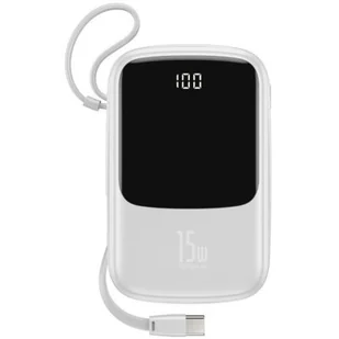 Baseus Q pow PPQD-A02 10000mAh Biały - Powerbanki - miniaturka - grafika 1