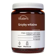Witaminy i minerały - Vitaler's, Grzyby witalne, 60 kaps. - miniaturka - grafika 1