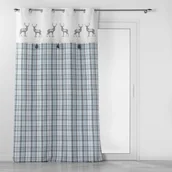 Zasłony - Biało-niebieska zasłona 140x240 cm Megeve – douceur d'intérieur - miniaturka - grafika 1
