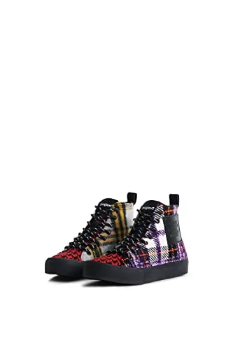 Desigual Buty damskie Shoes_BETA Tartan 9019 Tutti Fruti Sneaker, materiał  wykończenia, 37 EU - Ceny i opinie na Skapiec.pl