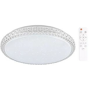 Sanico Plafon LED okrągły 40cm 24W IRINA sterowany pilotem POLUX - Lampy ogrodowe - miniaturka - grafika 1