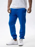 Dresy męskie - SPODNIE DRESOWE MĘSKIE BAWEŁNIANE Ciemne Niebieskie Jigga Wear KORONA L - miniaturka - grafika 1