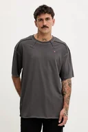 Koszulki męskie - Diesel t-shirt bawełniany T-CRAHOR-BOXT-T1 męski kolor szary gładki A19463.0NIAX - miniaturka - grafika 1