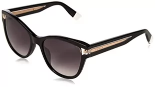 Furla Unisex SFU593V okulary przeciwsłoneczne, czarne, rozmiar 54, czarny, 54 - Okulary przeciwsłoneczne - miniaturka - grafika 1