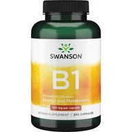 Witaminy i minerały - Vitamin B-1 100 mg/250 kaps. (Swanson) - miniaturka - grafika 1