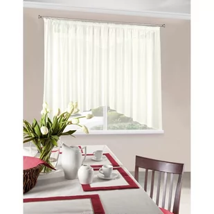 Firana EUROFIRANY MARTA, kremowa, 400x145 cm - Firany - miniaturka - grafika 1