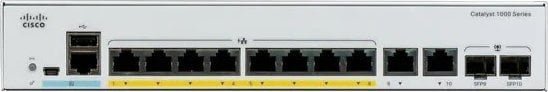 Cisco Catalyst C1000-8T-E-2G-L, 8x10/100/1000, 2xSFP/RJ-45 - REFRESH