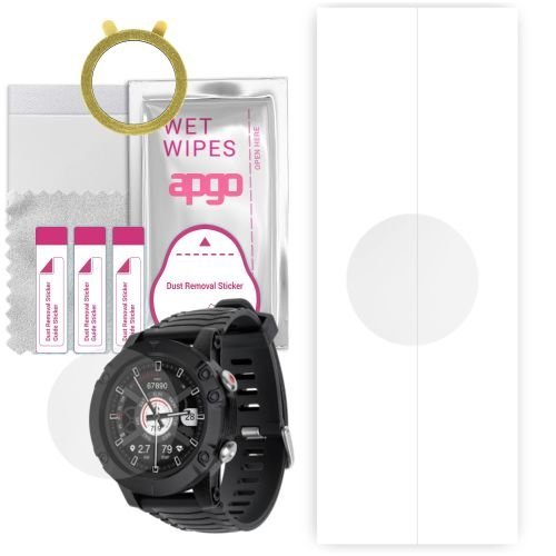 1x folia hydrożelowa ochronna do Kruger&Matz Activity Black GPS - apgo Smartwatch Hydrogel Protection Ochrona na ekran smartwatcha