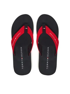 Tommy Hilfiger Japonki Nyc Beach Sandal FM0FM05437 Czerwony - Klapki i japonki męskie - miniaturka - grafika 1