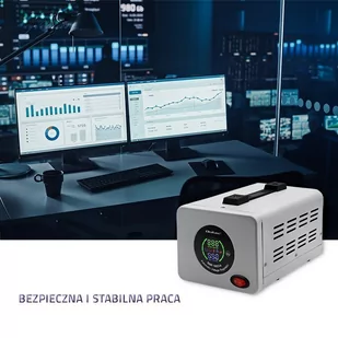 QOLTEC STABILIZATOR NAPIĘCIA AUTOMATYCZNY AVR PRO 1000VA 3% - Zasilacze awaryjne UPS - miniaturka - grafika 3