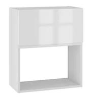 Meble kuchenne - Alba Szafka Wisząca Pod Zabudowę Mikrofalówki Gm-60 Hk-Xs Biały Połysk - miniaturka - grafika 1