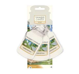 Yankee Candle Zestaw zapachu do samochodu Clean Cotton 3szt. - Zapachy samochodowe - miniaturka - grafika 1
