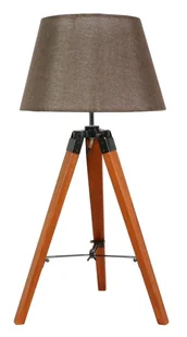 Candellux 41-31211 LUGANO LAMPKA GABINETOWA 1X60W E27 BRĄZOWY + ABAŻUR O TYM SAM - Akcesoria do oświetlenia - miniaturka - grafika 2