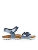 Buty dla dziewczynek - Geox Sandały J Adriel Girl J028MC 000BJ C4005 M Niebieski - miniaturka - grafika 1