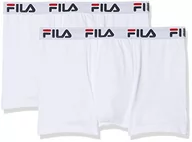 Majtki męskie - FILA Fila Bokserki męskie 2 sztuki FU5016/2 MAN BOXER 300 S, 300 białe, S, FU5016/2 FU5016/2 - miniaturka - grafika 1