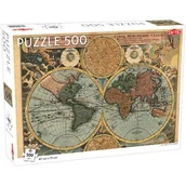 Puzzle - Tactic Puzzle Old Map of the World 500 - - miniaturka - grafika 1