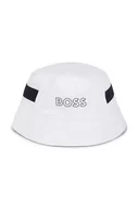 Czapki dla dzieci - BOSS kapelusz bawełniany dziecięcy kolor biały bawełniany - Boss - miniaturka - grafika 1