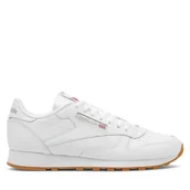 Sneakersy męskie - Sneakersy Reebok Classic Leather 100008491 Biały - miniaturka - grafika 1