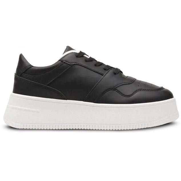 Trampki damskie Platforma Buty Casualowe Sznurowane Trenerzy Gimp Czarny Gr.40