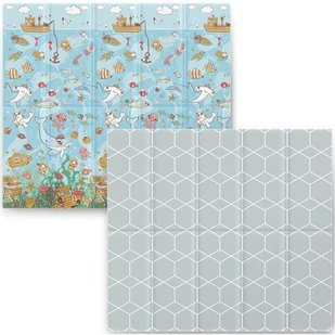 Mata piankowa składana 200 x 180 x 1 cm Nukido NK-340 ocean - Maty piankowe - miniaturka - grafika 1