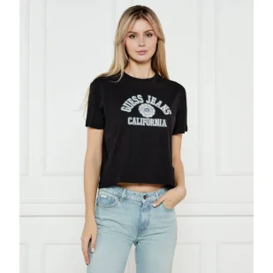 Guess Jeans T-shirt Cropped Fit - Koszulki i topy damskie - miniaturka - grafika 1