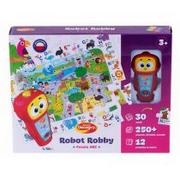Roboty dla dzieci - Robot Robby puzzle ABC Dumel - miniaturka - grafika 1