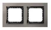 Klawisze i ramki - Ospel Impresja szczotkowana satyna ramka R-2YAC/63/25 R-2YAC/63/25 - miniaturka - grafika 1
