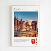 Podkładki pod mysz - PODKŁADKA POD MYSZ Z Nadrukiem 22x18cm Miasta Polski - Gdańsk Tekst Prezent - miniaturka - grafika 1