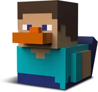 Figurki dla dzieci - tubbz kaczuszka figurka first edition steve official minecraft - miniaturka - grafika 1