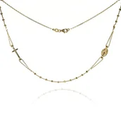 Naszyjniki - ankabizuteria.pl Naszyjnik srebrny pozłacany RÓŻANIEC - miniaturka - grafika 1