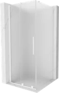 Kabiny prysznicowe - Mexen Velar kabina prysznicowa rozsuwana 110x110 cm, szron, biała - 871-110-110-31-20 - miniaturka - grafika 1