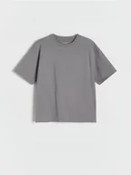 Koszulki dla chłopców - Reserved - Bawełniany t-shirt - ciemnoszary - miniaturka - grafika 1