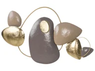 Dekoracje domu - Dekoracja ścienna CLANE Metal 46 cm Złoty - miniaturka - grafika 1