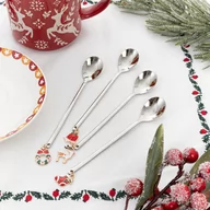 Zestawy sztućców - Zestaw łyżeczek BLANE srebrnych deserowych 4 szt. - miniaturka - grafika 1