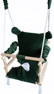 Leżaczki i huśtawki - HUŚTAWKA 3w1 DLA DZIECI miś kolor ZIELONY - miniaturka - grafika 1