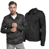 Odzież taktyczna i umundurowanie - Koszula z długim rękawem BRANDIT US Shirt - Czarna - miniaturka - grafika 1