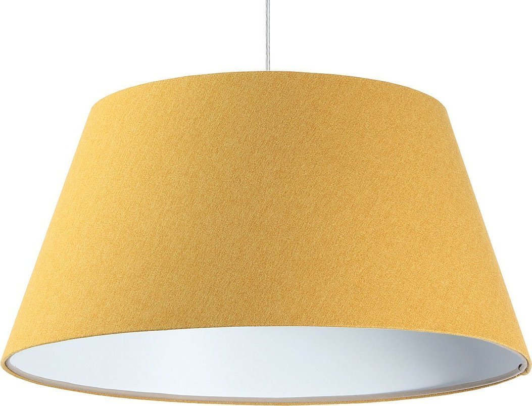 Lampa wisząca Lumes Żółto-biała lampa wisząca dzwon - S410-Egida