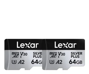 Lexar 2x64GB microSDXC Silver Plus UHS-I U3 A2 V30 - Karty pamięci - miniaturka - grafika 1