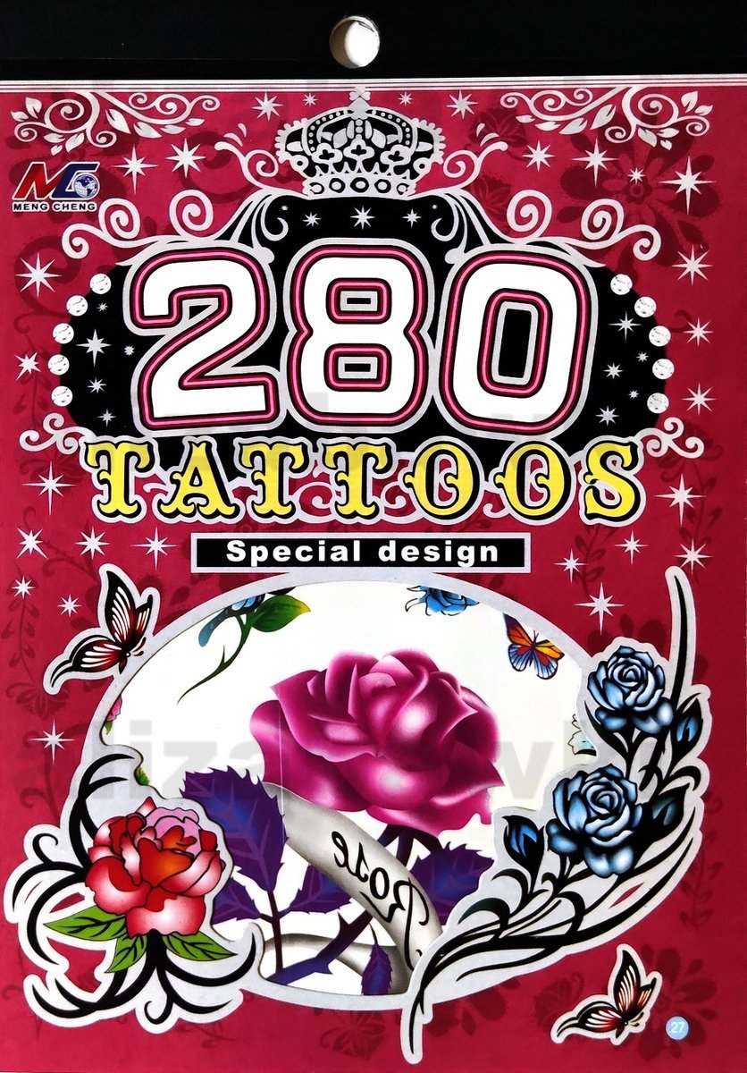 Zestaw Tatuaży Tatuaże Tymczasowe Zmywalne Tattoos 280