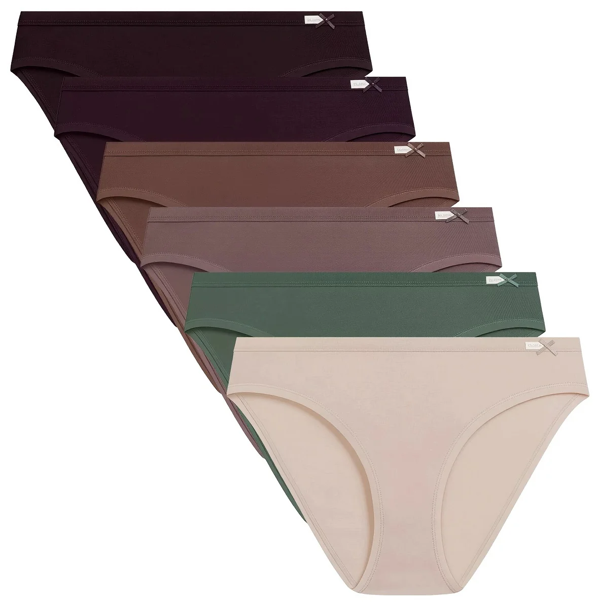 Klasyczne figi majtki damskie z bawełny ATLANTIC 6CLP-002 6-PACK XL