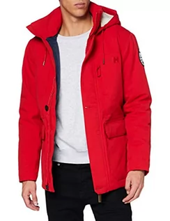 Kurtki męskie - Helly Hansen Helly-Hansen Męska kurtka parka 1877, czerwona, 2XL 53333 - grafika 1