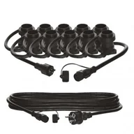 Oświetlenie świąteczne - Zewnętrzny łańcuch dekoracyjny 10xE27/12,35m IP44 - miniaturka - grafika 1