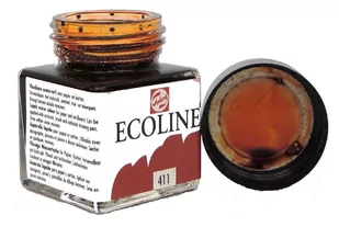 Talens Ecoline Farba Akwarel Płynna 411 BurnSienna - Farby i media malarskie - miniaturka - grafika 1