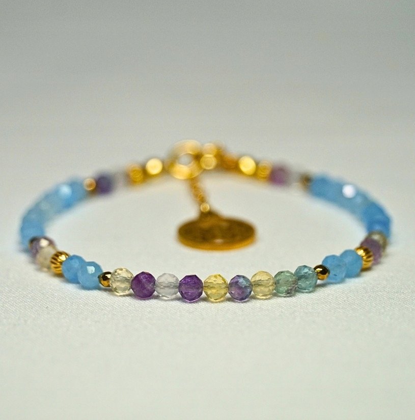Bransoletka Znak Zodiaku Wodnik 3mm - Crystals Break 3 rozmiary