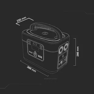 Magazyn Bank Energii V-TAC Generator K5 Powerbank 1050Wh 1000W (1800W Max) LiFePO4 VT-1001 - Akumulatory ogólnego zastosowania - miniaturka - grafika 4