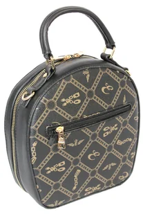 Torebka Damska ESLEE Okrągła Kuferek 8903 CZARNA - Torebki damskie - miniaturka - grafika 7