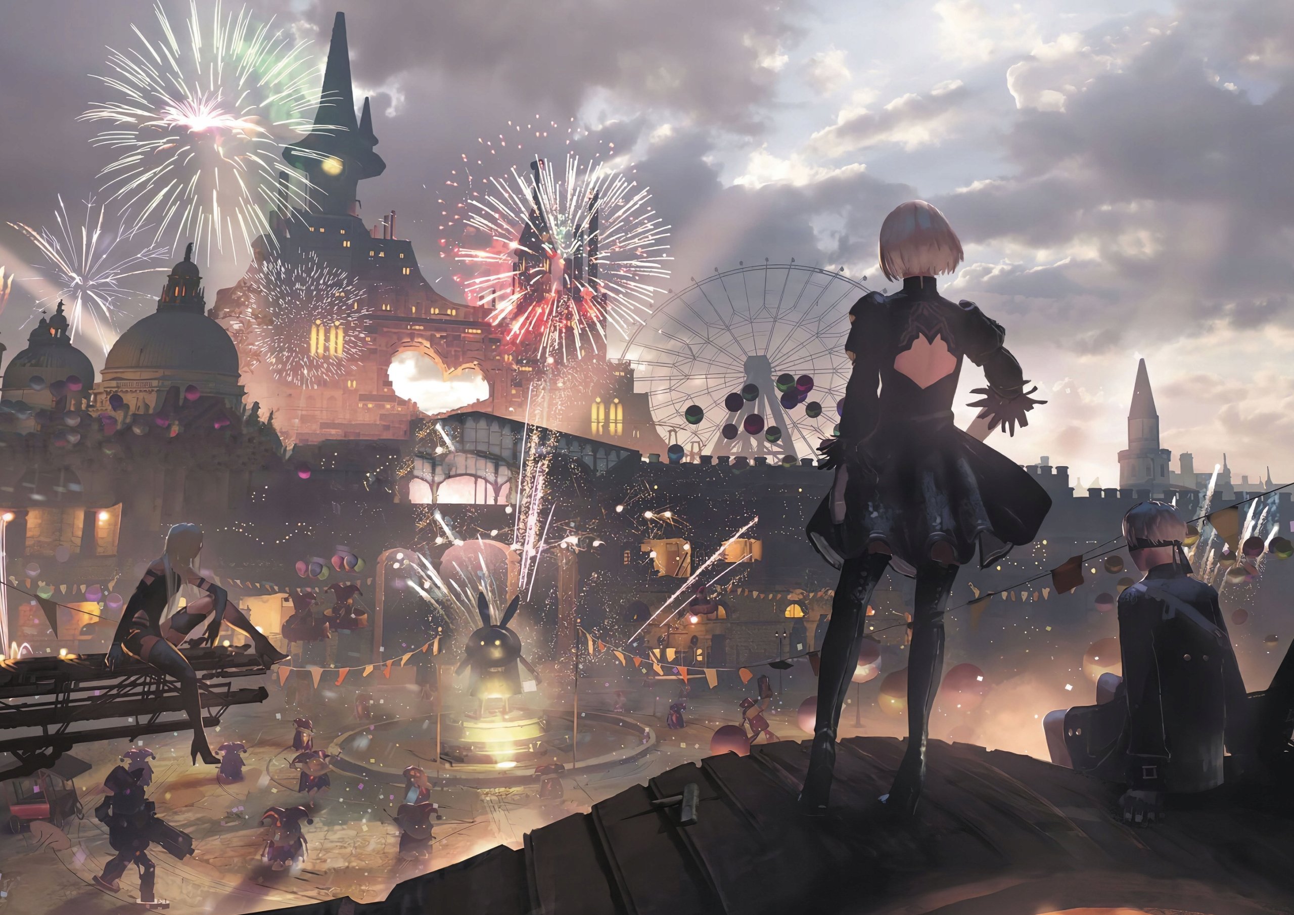 Plakat A3 Nier Automata Anime Gra YoRHa 2B