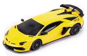 Zabawki zdalnie sterowane - Lamborghini Aventador SVJ R/C skala 1:24 Rastar 96100 samochód sterowany żółty - miniaturka - grafika 1